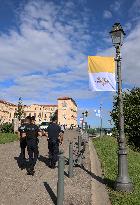 Pope Francis Visits Marseille - At the Basilica of Notre Dame de la Garde