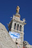 Pope Francis Visits Marseille - At the Basilica of Notre Dame de la Garde