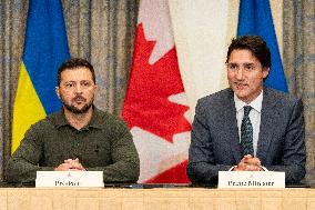 Zelensky Visits Ally Canada