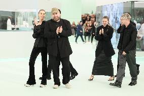 MFW - Designer Marco Falcioni Walks Boss Runway