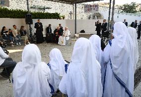 Pope Francis Visits Marseille - House Of The Missionaries Of Charity