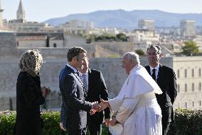 Pope Francis Visits Marseille - Palais du Pharo