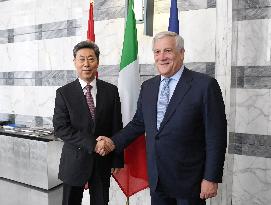ITALY-ROME-TAJANI-CHINA-CHEN WENQING-MEETING