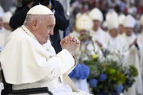 Pope Francis Visits Marseille - Mass At The Stadium