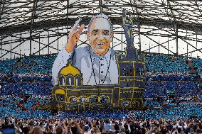 Pope Francis Visits Marseille - Mass at the Velodrome stadium