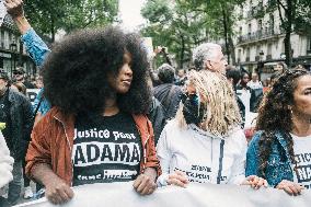 Demonstration " against police violence and systemic racism " - Paris
