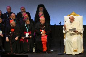 Pope Francis Visits Marseille - Palais du Pharo