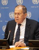 Russian foreign minister in New York