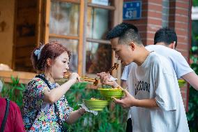 Tourists in Chongqing