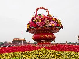 Chinese Welcome National Day in Beijing