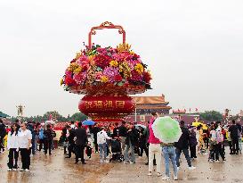 Chinese Welcome National Day in Beijing