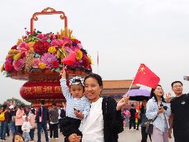 Chinese Welcome National Day in Beijing