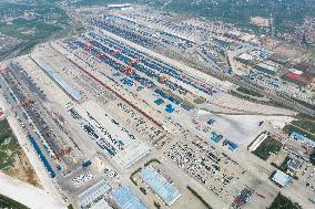CHINA-SHAANXI-XI'AN-BRI-FREIGHT TRAIN-INT'L PORT (CN)