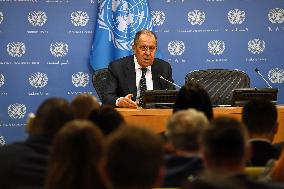 UN-RUSSIA-FM-PRESS CONFERENCE