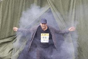 (SP) HUNGARY-BUDAPEST-OBSTACLE COURSE RUN