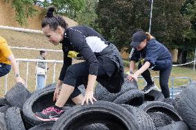 (SP) HUNGARY-BUDAPEST-OBSTACLE COURSE RUN