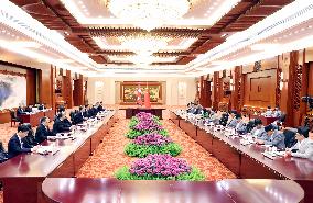 CHINA-BEIJING-ZHAO LEJI-NEPALESE PM-MEETING (CN)