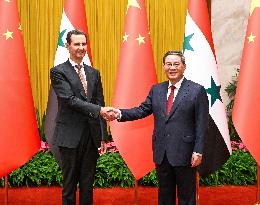 CHINA-BEIJING-LI QIANG-SYRIAN PRESIDENT-MEETING (CN)