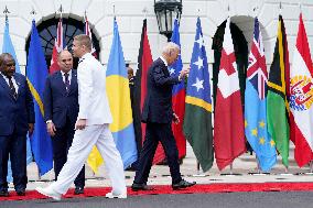 Joe Biden with Pacific Islands leaders - Washington