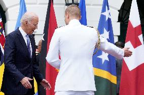 Joe Biden with Pacific Islands leaders - Washington