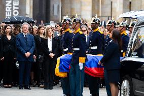 Funeral And Tribute To The Artist Fernando Botero