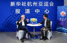 (SP)CHINA-HANGZHOU-ASIAN GAMES-IOC VICE PRESIDENT-INTERVIEW (CN)