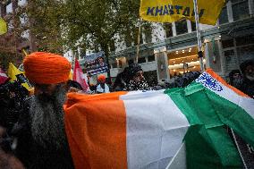 Sikhs Stage Protests Against Indian Government Over Murder - Canada