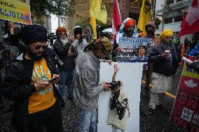 Sikhs Stage Protests Against Indian Government Over Murder - Canada