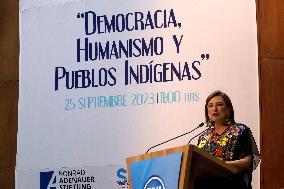 Presidential Candidate Xochitl Galvez Campaigns - Mexico