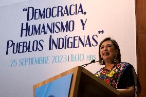 Presidential Candidate Xochitl Galvez Campaigns - Mexico