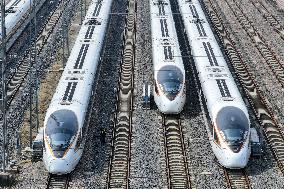 Bullet Train Maintenance in Nanjing