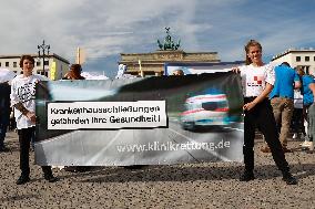 ''Save Our Hospitals!'' Demonstration In Berlin, Germany