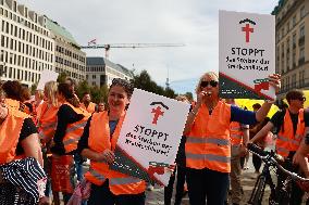 ''Save Our Hospitals!'' Demonstration In Berlin, Germany