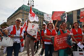 ''Save Our Hospitals!'' Demonstration In Berlin, Germany