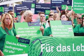 ''Save Our Hospitals!'' Demonstration In Berlin, Germany