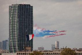 Visit Of Charles III: Flight Over Paris By The Royal Air Force And Patrouille De France