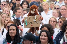 Hospital Workers Go On Strike Against Federal Policy In Duesseldorf