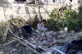 Aftermath of Russian attack in Odesa on September 25