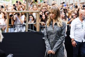 Celebrity Arrivals At Fendi Fashion Show During The Milan Fashion Week Womenswear Spring Summer 2024