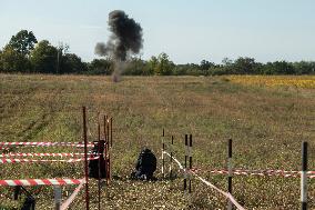 Humanitarian Demining In Zhytomyr Region Of Ukraine.