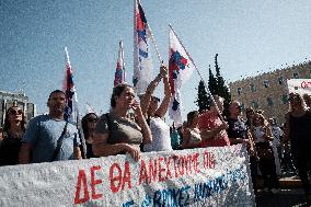 24 Hours General Strike In Athens