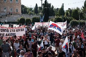 24 Hours General Strike In Athens