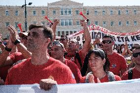 24 Hours General Strike In Athens