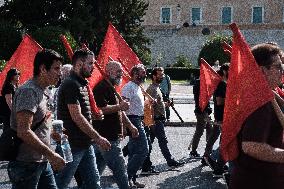 24 Hours General Strike In Athens