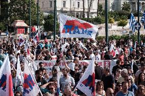 24 Hours General Strike In Athens