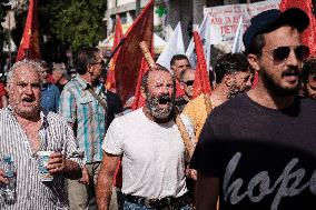 24 Hours General Strike In Athens