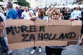 Protest Against Agnieszka Holland Refugee Drama