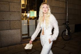Gigi Hadid Celebrity Sightings In Milan