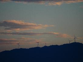 High Mountain Wind Power Plant in Yichang