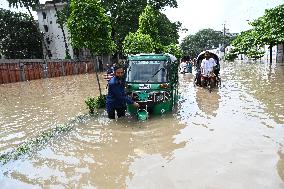Waterlogging After Rain In Dhaka, Bangladesh